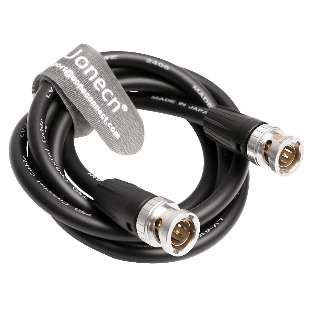 Uonecn 12G HD SDI Video Coaxial Cable BNC Male to Male for 4K Video Camera 39''