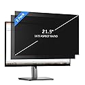 MOBDIK 21.5 Inch Monitor Computer Privacy Screen Filter for 16:9 Aspect Ratio, Anti Blue Light, Anti Glare & Spy - 2 Pack