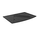 Link2Home Commercial Electric Series Tempered Glass Floating Entertainment Shelf, up to 20 lbs., Ideal for Streaming Devices and All TV Accessories