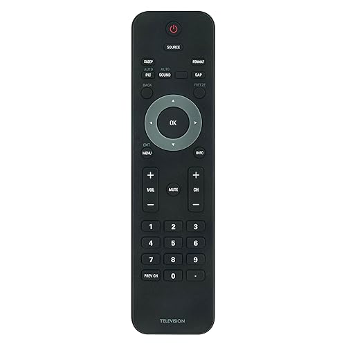 Beyution New TV Remote for Philips TV 32PFL3504D/F7 19PFL3504D 32PFL3514D 22PFL3504 32PFL3504D/F7 19PFL3504D/F7 42PFL3704D/F7 22PFL3504D/F7