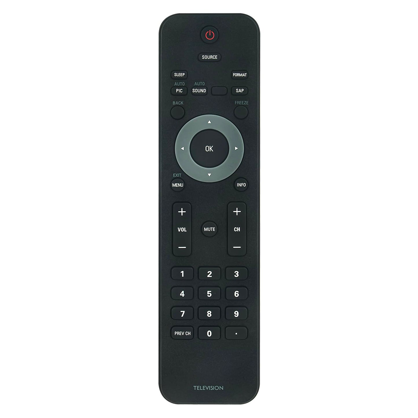 Beyution New TV Remote for Philips TV 32PFL3504D/F7 19PFL3504D 32PFL3514D 22PFL3504 32PFL3504D/F7 19PFL3504D/F7 42PFL3704D/F7 22PFL3504D/F7
