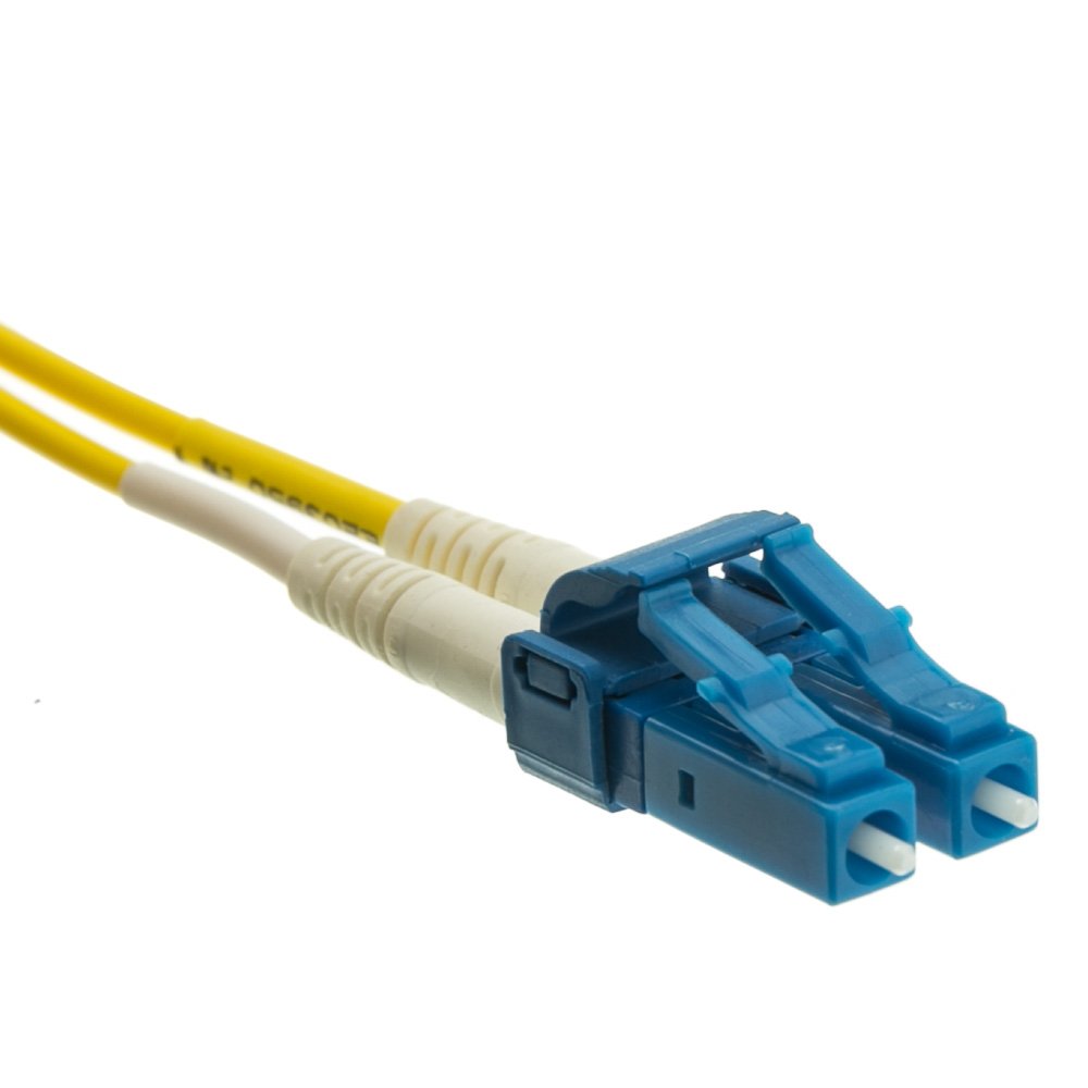 CableWholesale LC to ST OS2 Singlemode Duplex Fiber Patch Cord, 5m/16.5ft