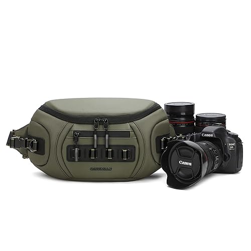 peacechaos Small Camera Sling Bag,Waterproof Camera Case with Tripod Holder,Lightweight DSLR/SLR/Mirrorless Camera Bags Crossbody for photographers