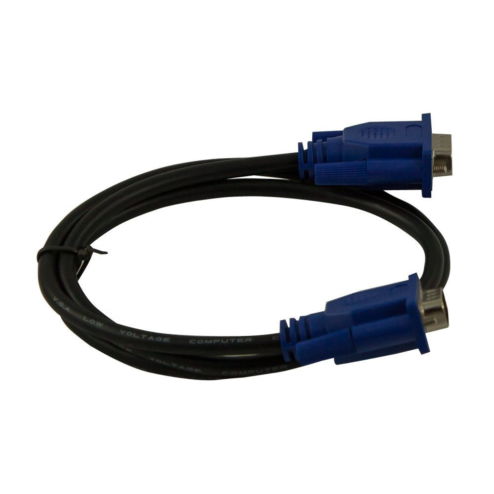 Fullink Blue Connectors HD15 Male to Male SVGA VGA Long Video Monitor Cable - 3 Feet