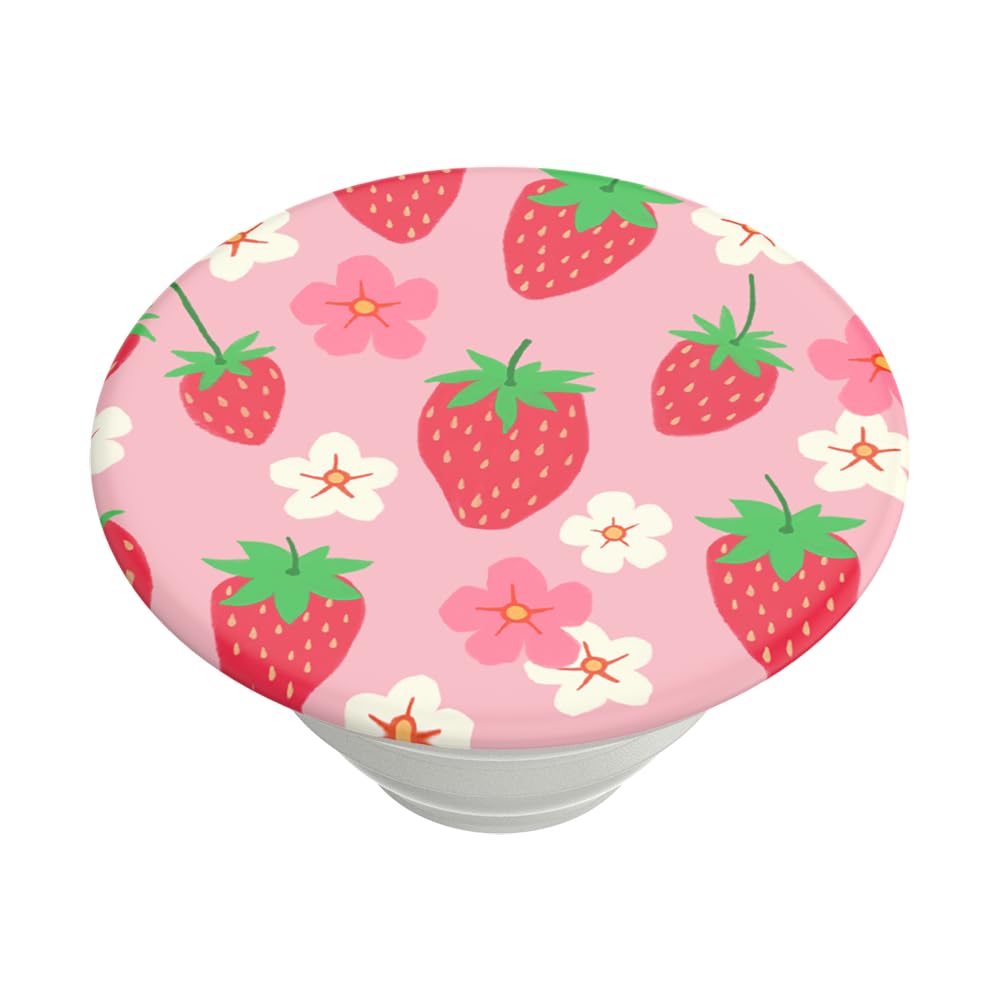 PopSockets Adhesive Phone Grip, Holder, Phone Stand, Strawberry - Berry Bloom