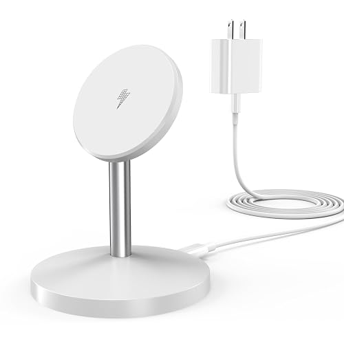Magnetic Wireless Mag Safe Charger iPhone Stand,Magnet Wireless iPhone Charger Stand 6FT Fast Mag-Safe Charging Station Pad for Apple iPhone 16 Pro
