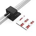 Cable Clips with Strong Self-Adhesive, XIAOXI R Shape Cable Management TV PC Wire Holder Sticky Tidy and Organizer Cord and Wires - 40 Pcs (Black)