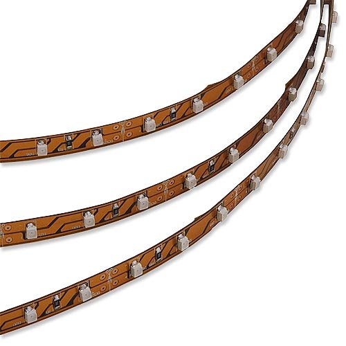 LEDwholesalers 16.4 Feet (5 Meter) Flexible LED Light Strip with 300xSMD3528 and Adhesive Back, 12 Volt, White 6000K, 2026WH