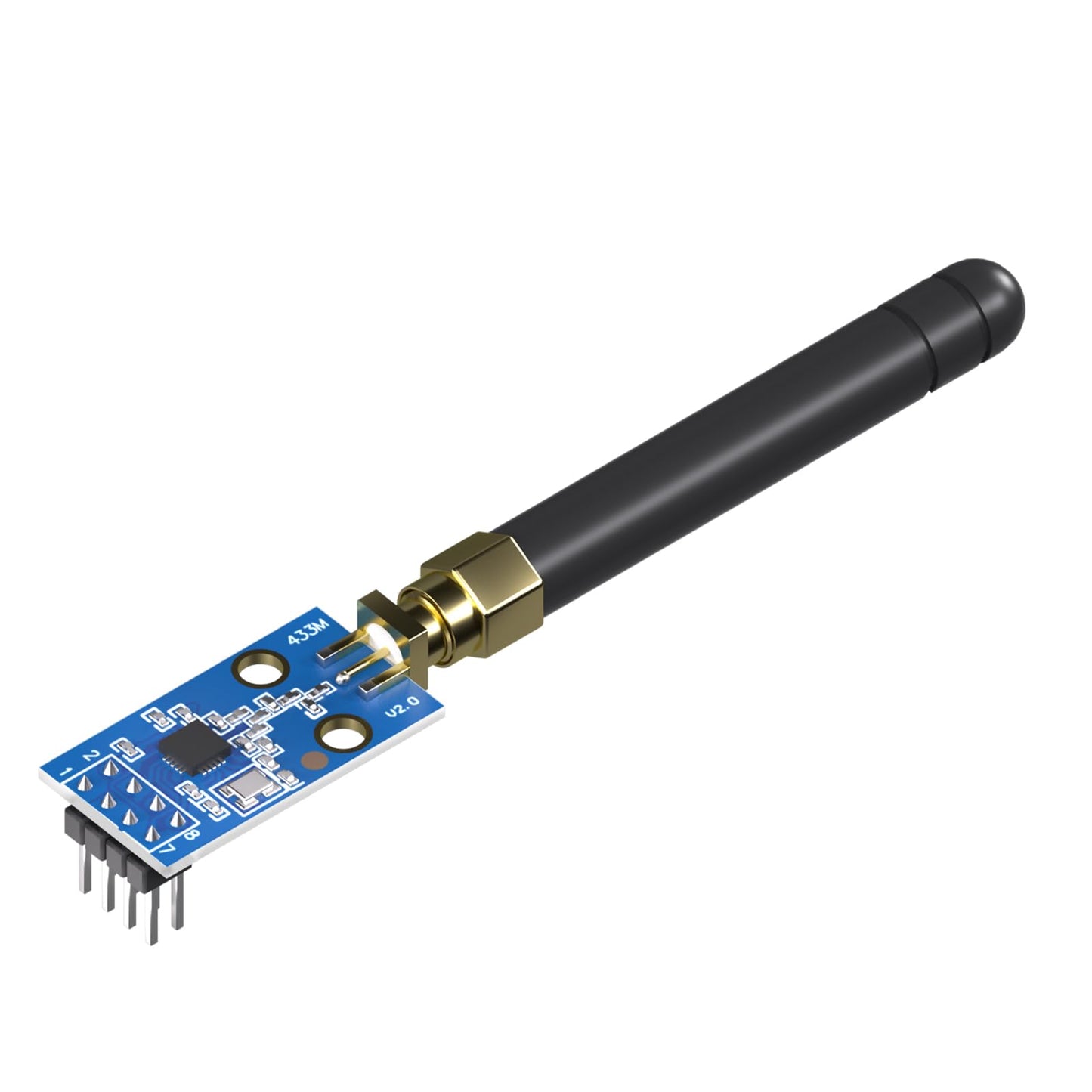 CC1101 Multi Band Low-Power Wireless Module with SMA Antenna, Wireless Ethernet transceiver Module 315/433/868/915MHz