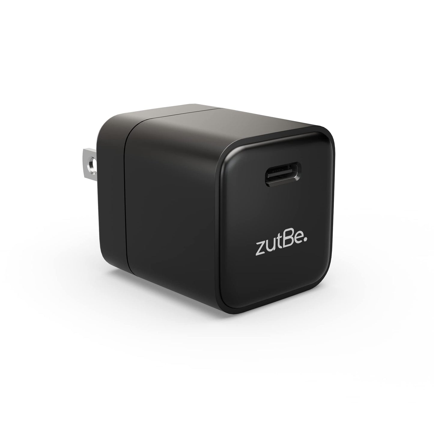 zutBe 30W Mini Wall Charger with Foldable Prongs Compact Durable USB-C Power Delivery PD and PPS to Fast Charge iPhone 17 16 15 14 13 12 Pro/Pro Max