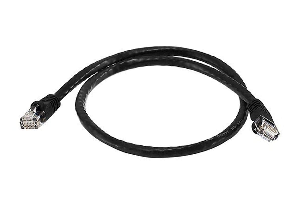 Monoprice 7FT 24AWG Cat6 550MHz UTP Ethernet Bare Copper Network Cable - Blue
