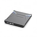 GOMAMIDADI Slot-Loading External DVD CD Drive, USB 3.0 & Type-C Portable Burner & Reader for Laptop, PC, Mac, Windows 11/10/8/7, Plug & Play, Compact