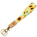glodentai Cute Wrist Lanyard for Keys, Keychain, Wallet, Id Holder, Cell Phone, Wristlet Lanyard Key Chain Holder (sunflower)