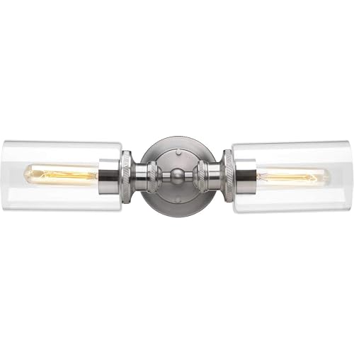 Progress Lighting 2-Light Bath & Vanity, Archives Collection, Indoor, P2809-81, Antique Nickel
