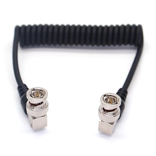 SZYingXian SDI BNC Coiled Cable for Blackmagic Teradek Hollyland Mars Atomos SmallHD Feelworld Portkeys Monitor Sony Canon Alexa DSMC2 Camera Video