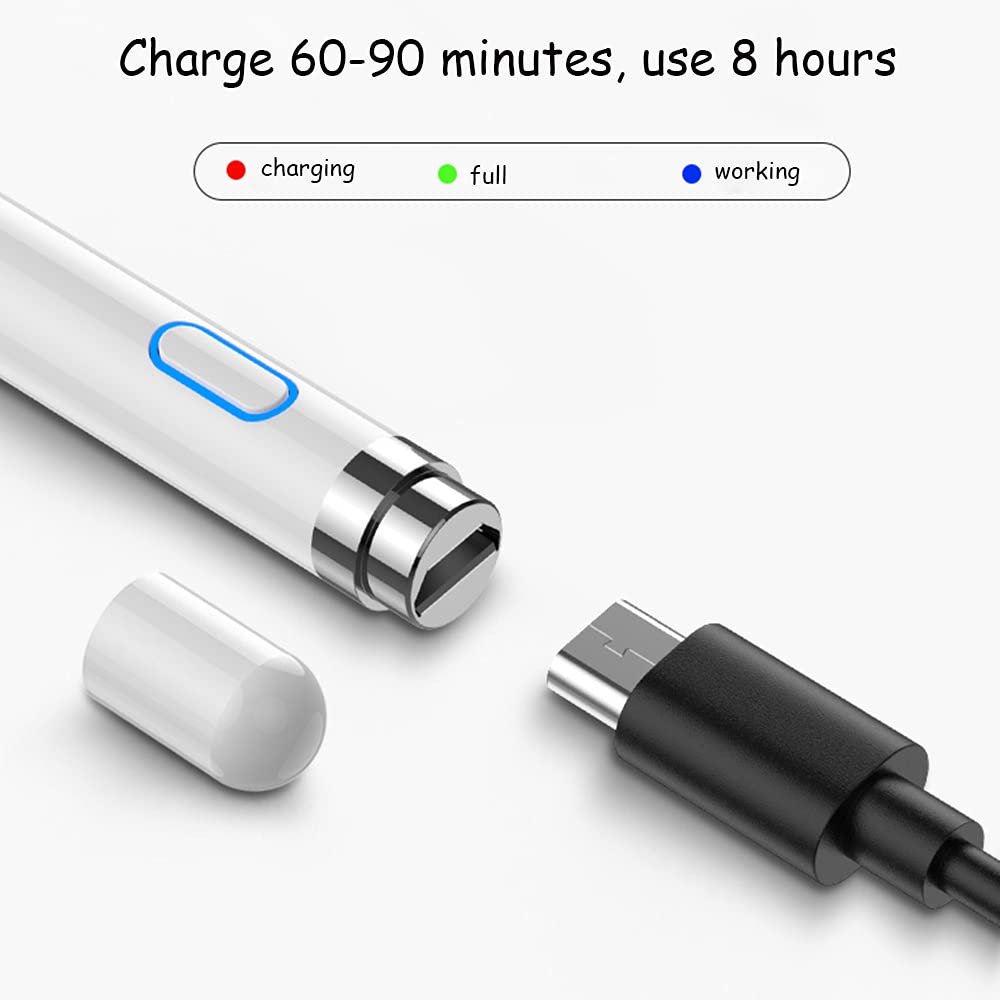 DOGAIN Active Digital Stylus Pen for Touchscreen, Stylus Pencil for Apple iPad mini/Pro/Air, Switch, Samsung, iPhone, Android and Most Phone & Tablet