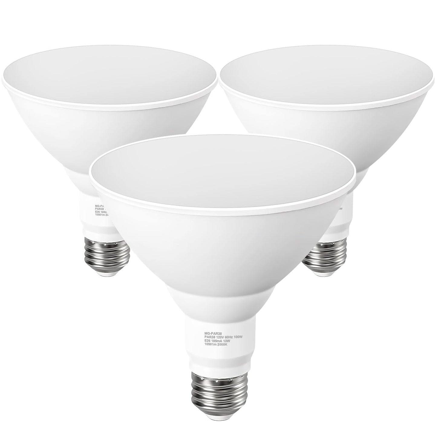GvvooHome PAR38 Led Flood Light Bulb Dimmable, Waterproof Outdoor Light Bulbs 100W Equivalent, 3000K Warm White Exterior Floodlight Bulbs for Patio