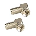 VCE VCELINK 90 Degree Coaxial Connector F Type Female to Male RG6 Adapter Right Angle Coaxial Cable Connector 90 Degree Elbow 2 Pack