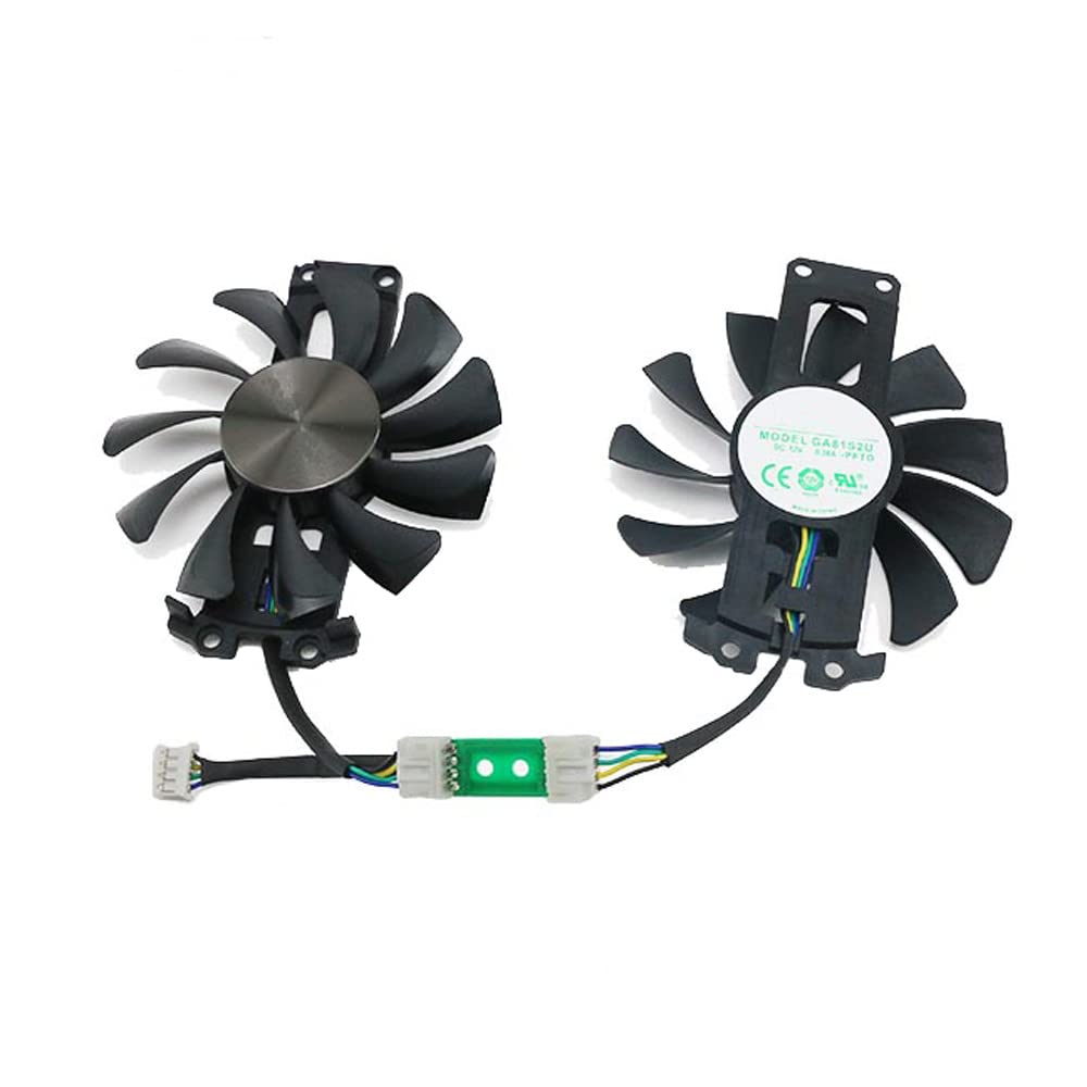 Rakstore GA81S2U 75mm Graphics Card Cooling Fan Replacement for ZOTAC GTX 960 PCI-EDC Quiet Cooler Fan (1 Pair)