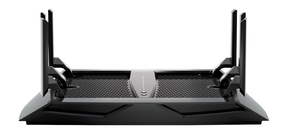 NETGEAR Nighthawk X6 Smart Wi-Fi Router (R8000) - AC3200 Tri-Band Wireless Speed (Up to 3200 Mbps) | Up to 3500 Sq Ft Coverage & 50 Devices | 4 x 1G
