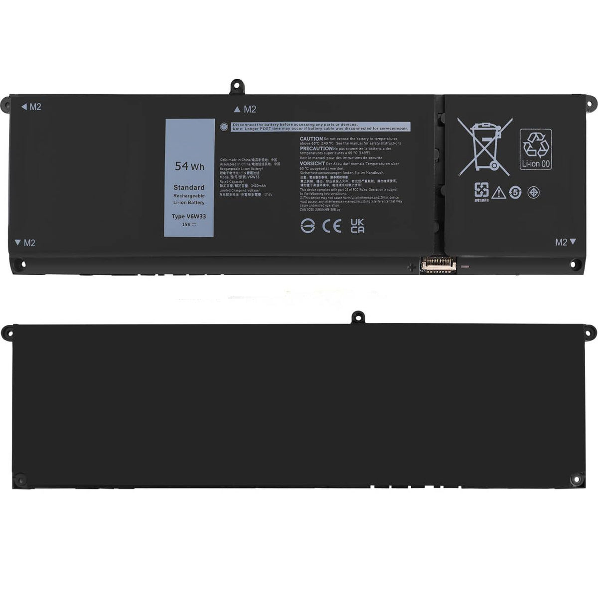 ESTENGPRO 54Wh V6W33 Laptop Battery Replacement for Dell Inspiron 15 3520 3511 3515 3510 5510 5515 5310 5635 5625 5630 5635 7415 7435 7425 7430 7445