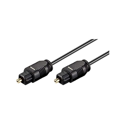 goobay 51218 Optical Cable, Black, 2.2 mm Diameter, 3 m Cable Length