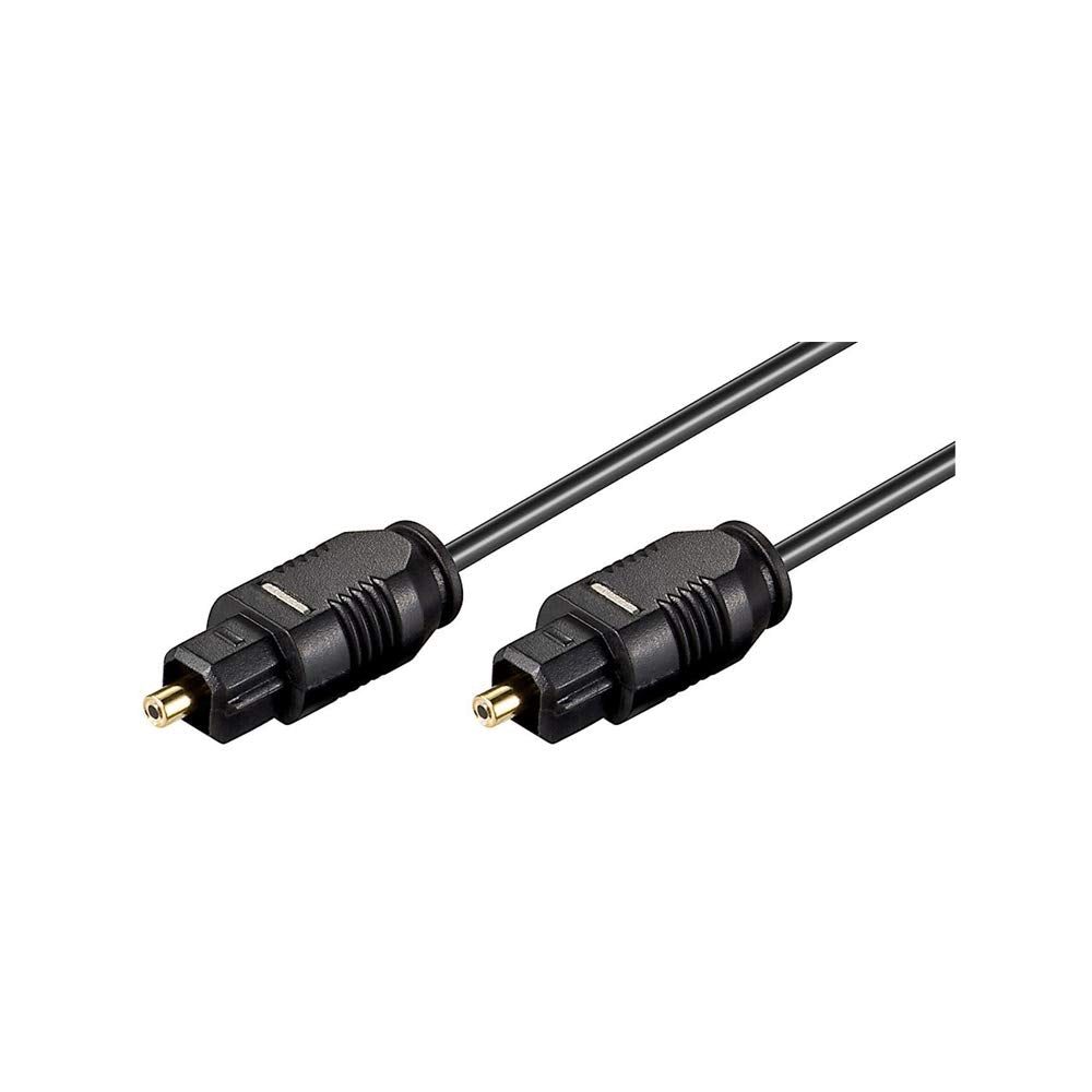 goobay 51218 Optical Cable, Black, 2.2 mm Diameter, 3 m Cable Length