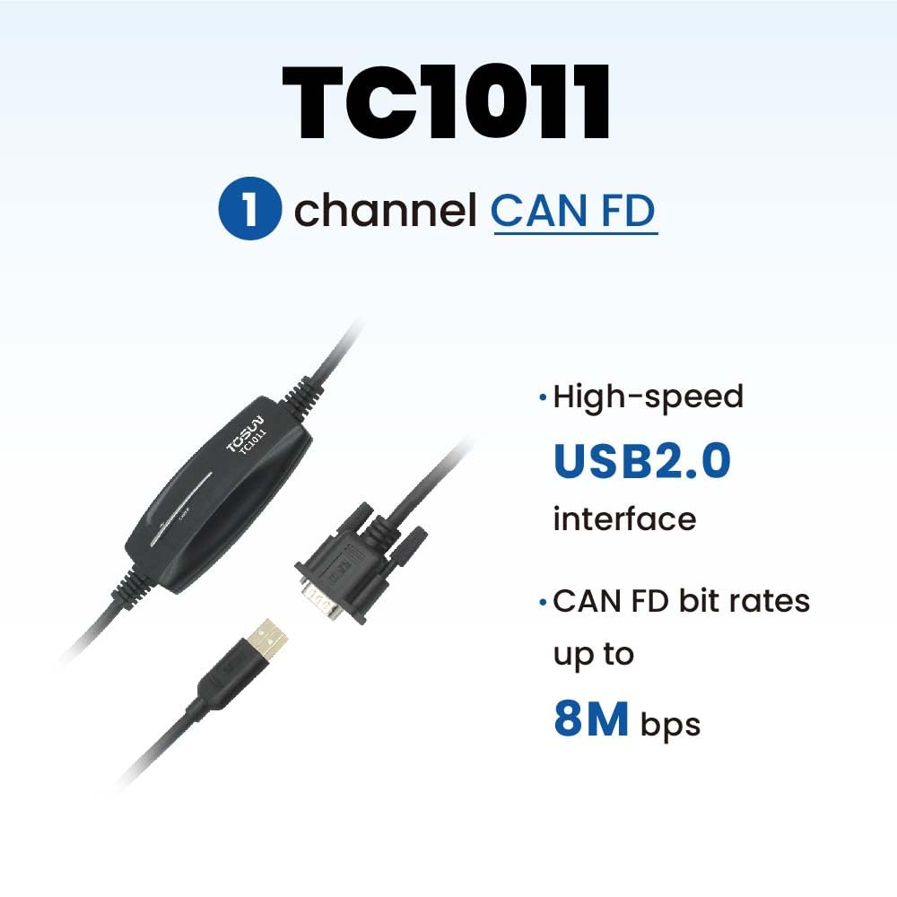 TOSUN Technology - Auto Grade - 1 CH CAN and CAN FD to USB 2.0 Adapter