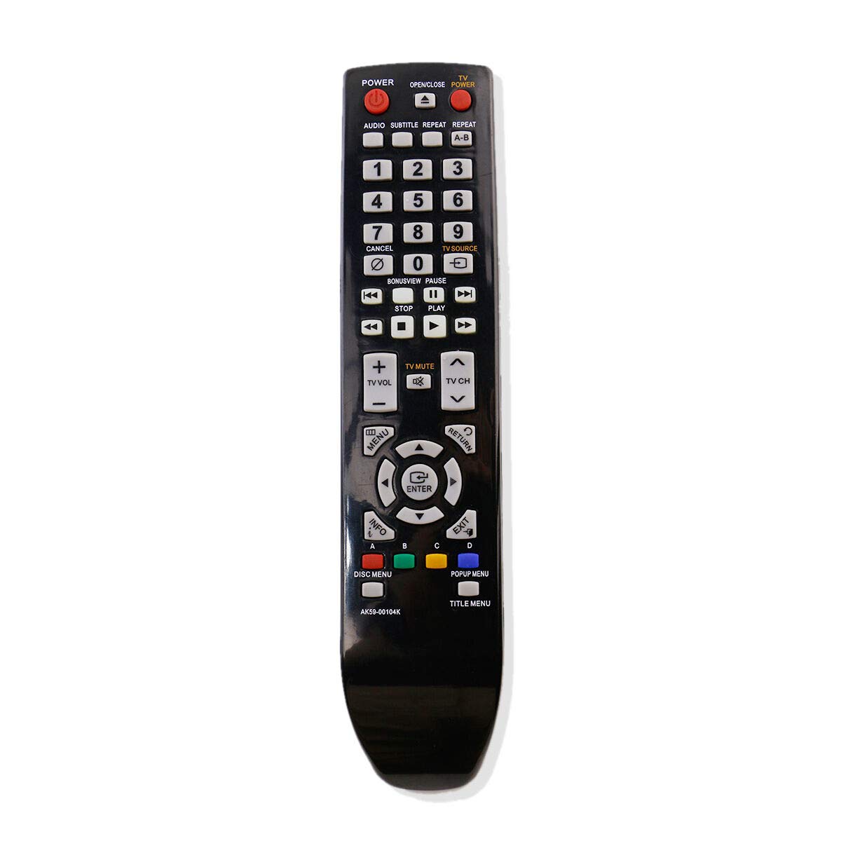 New AK59-00104K Remote Control Replacement for Samsung Blu-Ray Disc BD-P1590 BD-P1600 BD-P1650