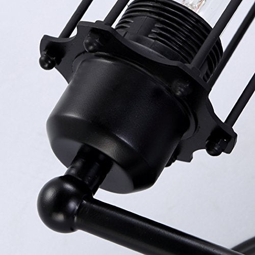 Industrial Pipe Metal Tubular Wall Lamp-LITFAD 2 Heads Retro Rustic Punk Steam Wall Sconce Vintage Edison Wall Mounted Light B