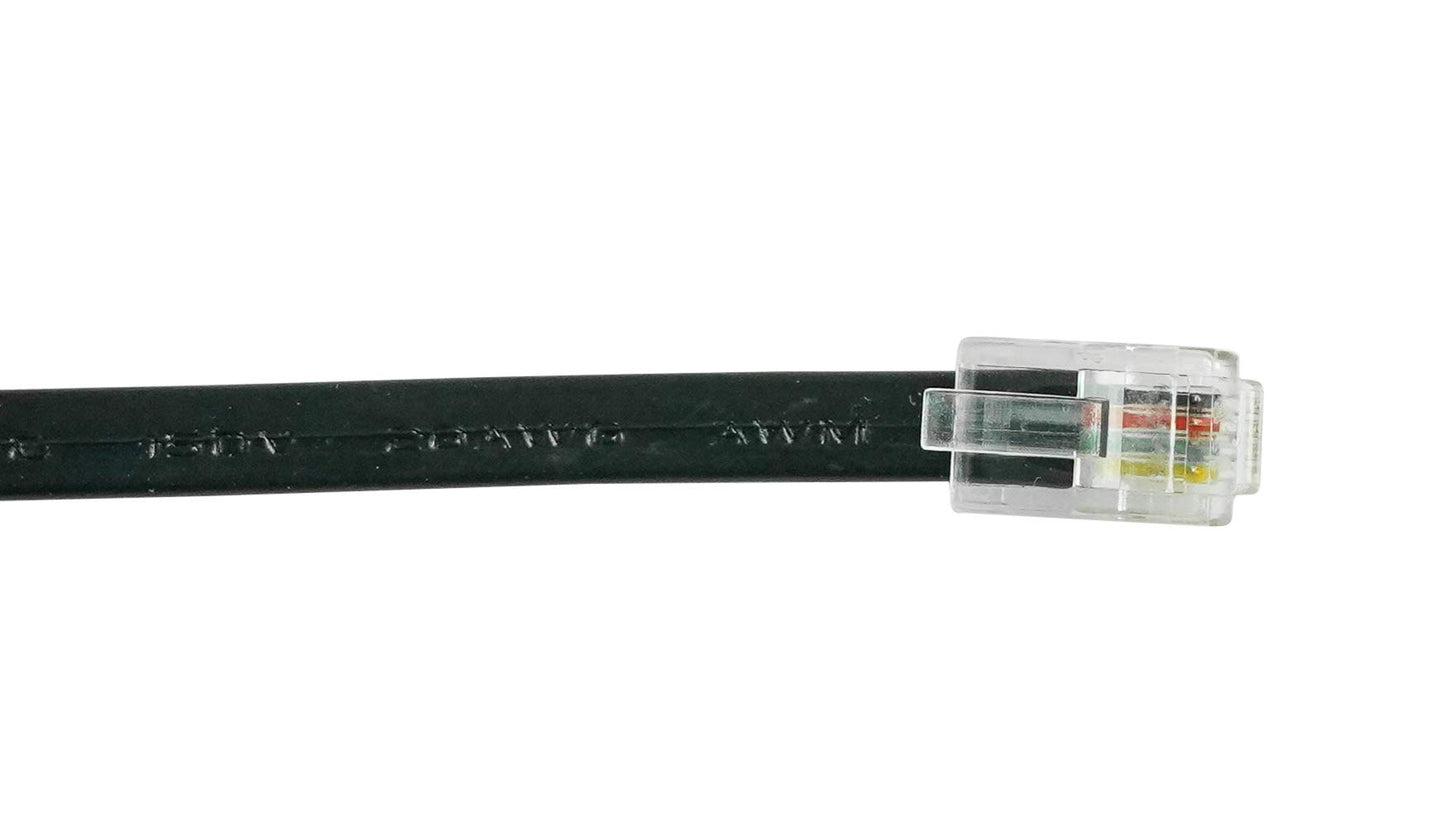 RJ9 4P4C Telephone Cord 10 Ft. Compatible with AWS Ship Elite Scale Ten Foot