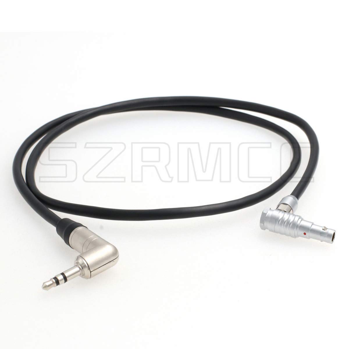 SZRMCC Tentacle Sync Zaxcom 3.5mm TRS to Right Angle 00B 4 Pin Male Timecode Cable for RED Epic Scarlet DSMC2 Camera