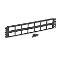 Kendall Howard 19" 2U Cable Routing Blank Cable Management Panel