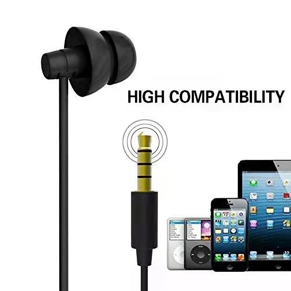 Ururtm Soundproof Sleep Earbuds Headphones, Noise Isolating Soft Earphone for Sleeping, Nighttime, Insomnia, Side Sleeper, Snoring, Travel…