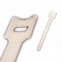 NavePoint 6 Inch Hook and Loop Reusable Strap Cable Cord Wire Ties 100 Pack White