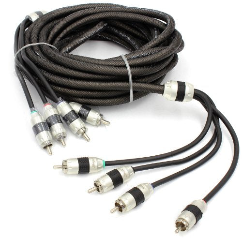 Stinger SI8420 20-Foot 4-Channel 8000-Series Audiophile Grade RCA Interconnect Cable