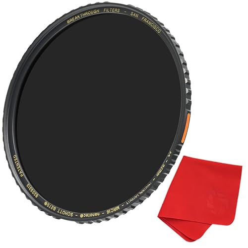 Breakthrough Photography 82mm X4 6-Stop Fixed ND Filter for Camera Lenses, Neutral Density Professional Photography Filter, MRC16, Schott B270 Glass
