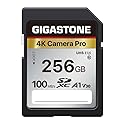 ?5-Years Data Recovery? GIGASTONE 256GB SD Card, 4K Camera Pro, A1 V30 SDXC Memory Card 4K UHD Video Compatible with Canon Digital Camera, with 1 Mini
