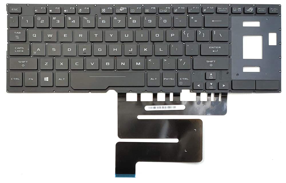 laptoppartshub Replacement Backlit Keyboard for Asus ROG GX501 Series Laptop, USB, 104 Keys