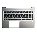 Laptop Keyboard Compatible for HP ProBook 450 G9 455 G9 4BX8STATP50 Spanish Layout Backlit with Palmrest Upper Cover Case Shell