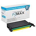 SuppliesMAX Compatible Replacement for Samsung CLP-620ND/CLP-670ND/CLX-6220FX/CLX-6250FX Yellow High Yield Toner Cartridge (4000 Page Yield) (SU533A)