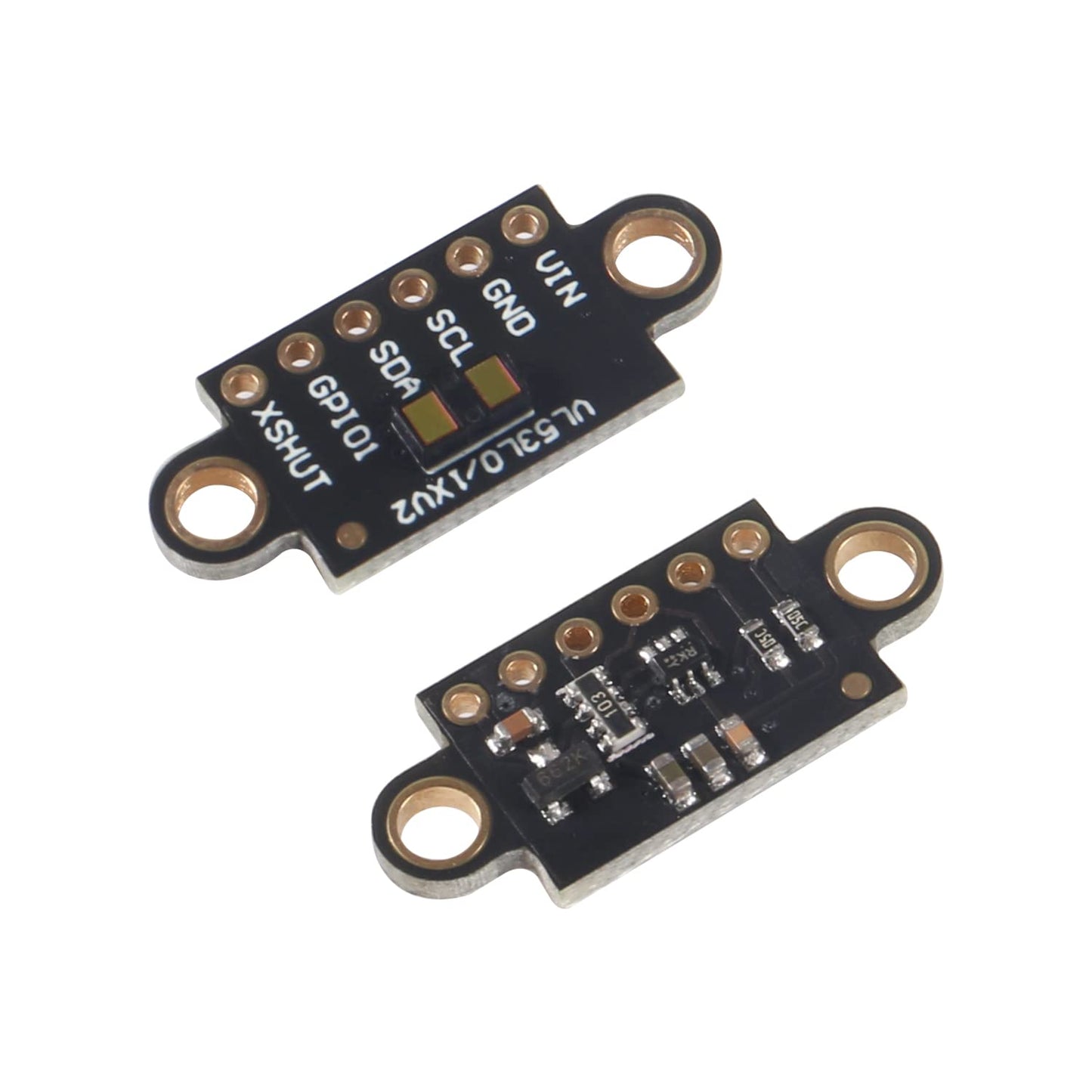 AITRIP 2PCS VL53L1X Laser Ranging Flight Time Sensor Module with Cover 3V-5V Distance 400cm Measurement Extension Board Module for Arduino