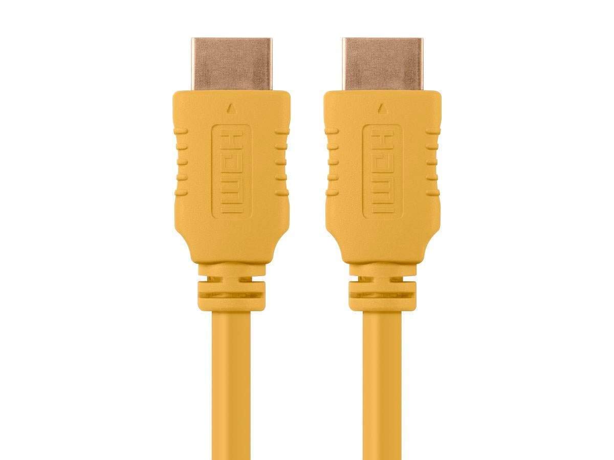 Monoprice 4K High Speed HDMI Cable - 4K60Hz, 18Gbps, HDR, 6ft, Yellow