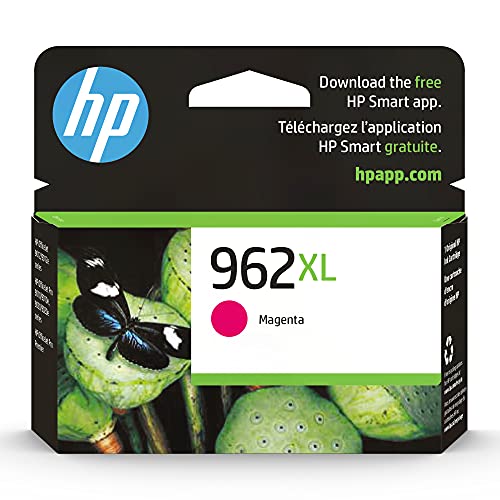 HP 962XL Magenta High-Yield Ink Cartridge | Works with OfficeJet 9010, Pro 9010, 9020 | Eligible for Instant Ink | 3JA01AN