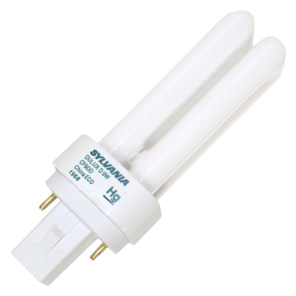 SYLVANIA 21121 - CF9DD/830/ECO - 9 Watt - 2 Pin G23-2 Base - 3000K - CFL