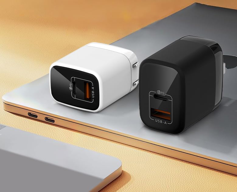 Fast 35W Dual USB-C Plus USB-A Charger - GaN Power Delivery - Fast Compact Power Adapter for Laptops, Smart Phones, Tablets and Thousands of Other
