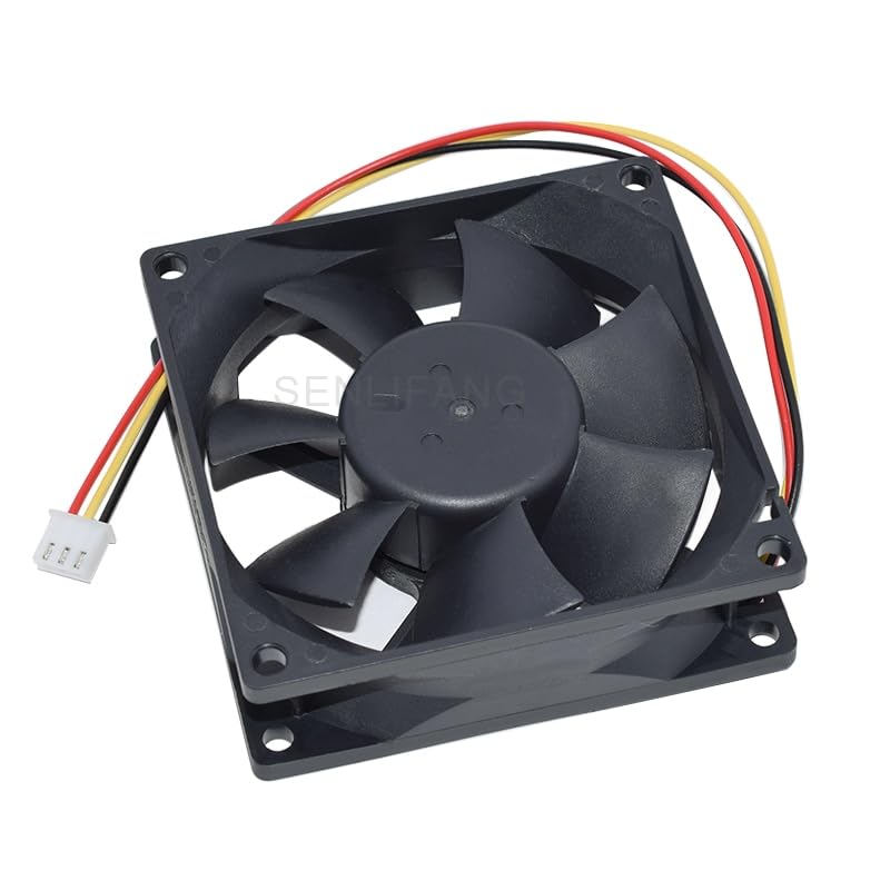 New 8CM Square Cooling Fan EFC-08E12D-EF05 80x80x25MM 8025 DC 12V 0.4A 3Lines