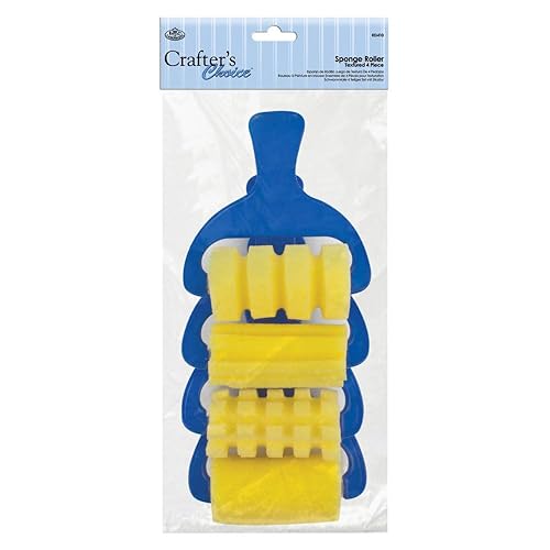 Royal and Langnickel Textured Painting Sponge Rollers 4 Piece Set
