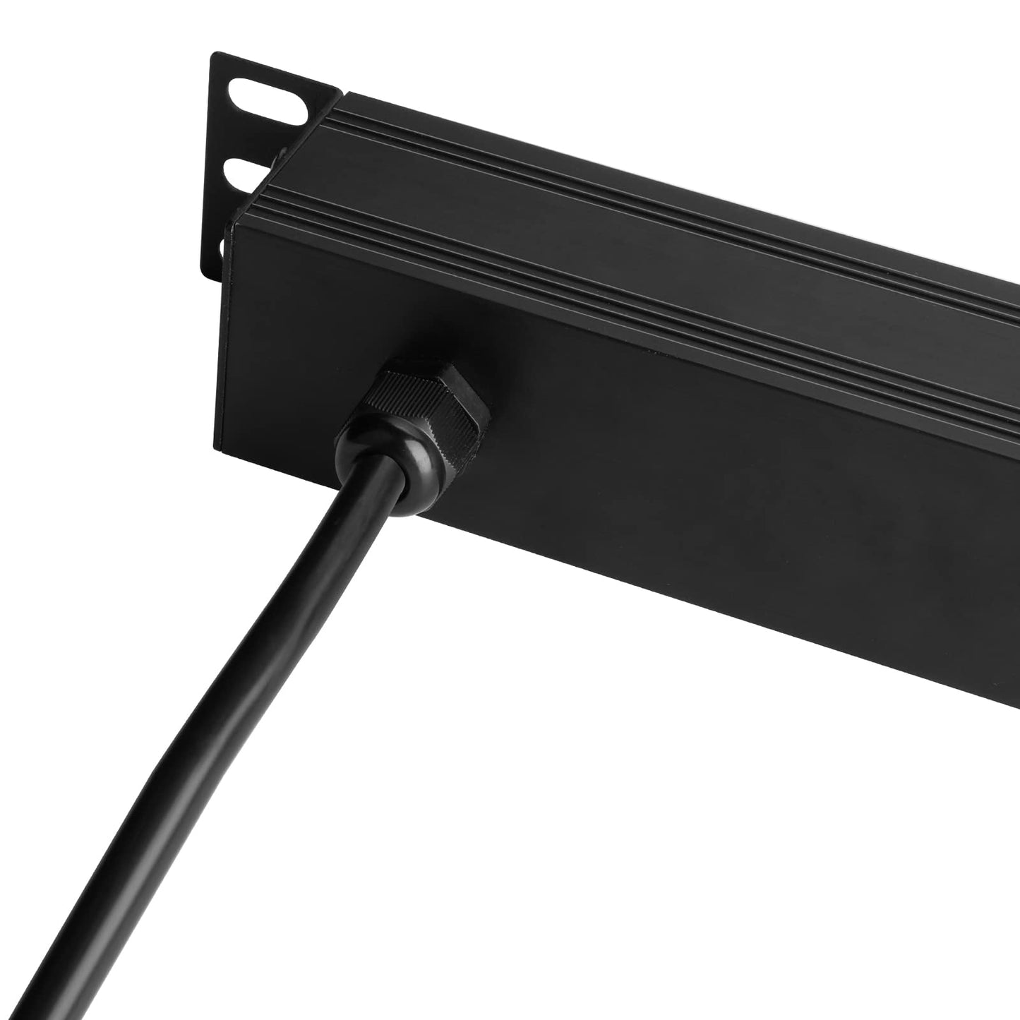 BTU Power Strip Surge Protector Rack-Mount PDU, 8 Right Angle Outlets Wide-Spaced, Mountable Power Strip Heavy Duty for Server Racks, Commercial
