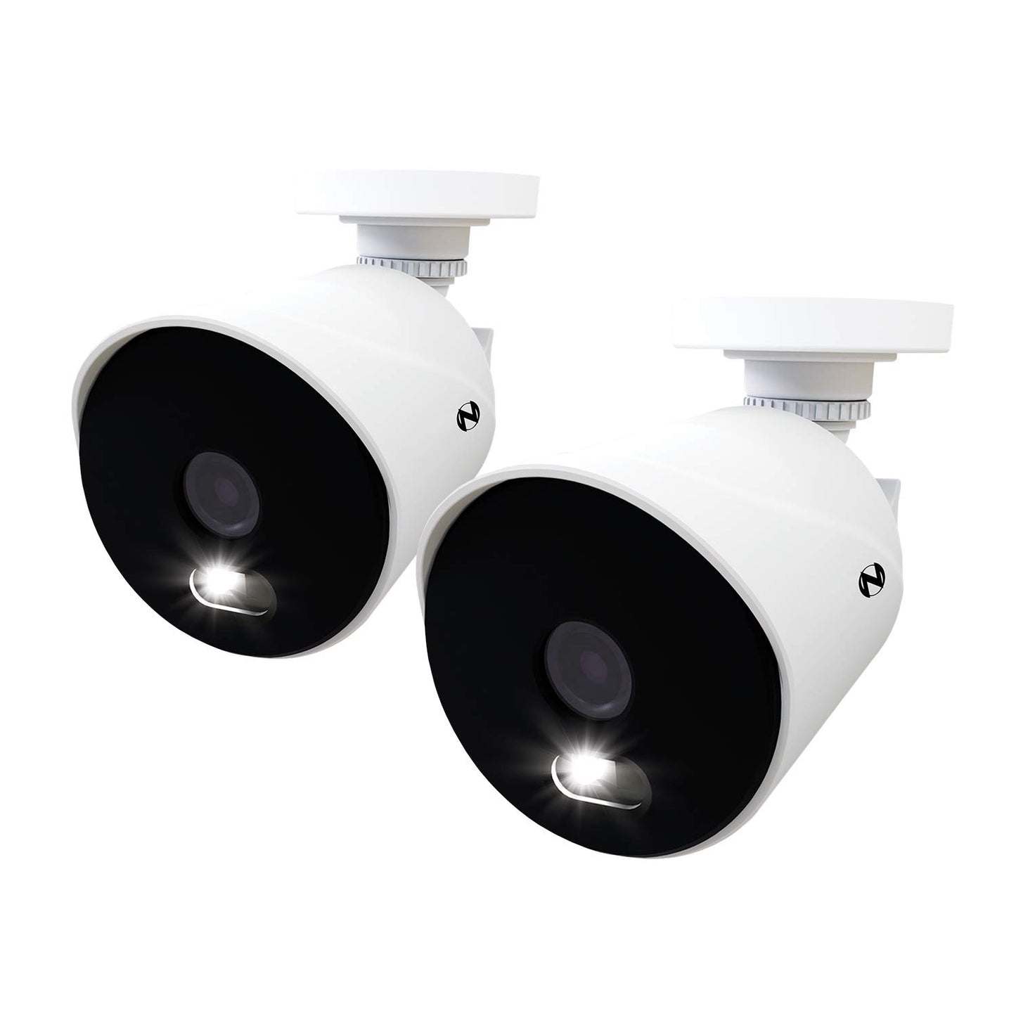 Night Owl 4K Ultra HD Wired Indoor/Outdoor Add-On Cameras with Built-in Motion-Activated Spotlights, 100 ft. of Night Vision, Wide Viewing Angle